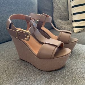 Madison Harding Wedge Sandals Size 6